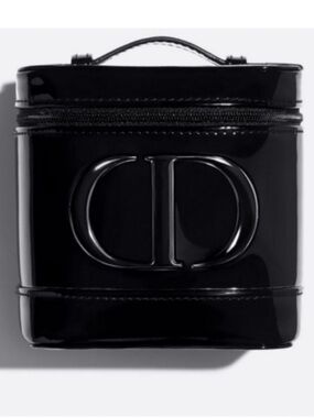 DIOR Black Top Handle Cosmetic Bag GWP